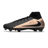 Botas de fútbol Nike Air Zoom Mercurial Superfly 10 Elite negras y bronce para terreno firme (FG).