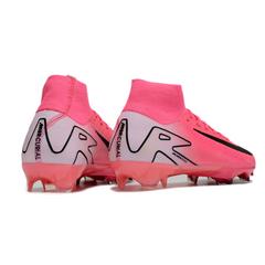 Scarpa da calcio Nike Air Zoom Mercurial Superfly 10 Elite rosa e bianca per terreni compatti FG
