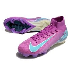 Botas de fútbol Nike Air Zoom Mercurial Superfly 10 Elite FG para terreno firme, color morado y azul