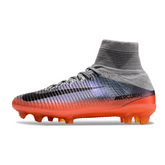 Scarpa da calcio Nike Mercurial Superfly 5 Elite FG grigia e arancione per terreni compatti