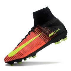 Scarpa da calcio Nike Mercurial Superfly 5 Elite arancione rosa e nera per terreni compatti FG