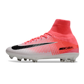 Botas de fútbol Nike Mercurial Superfly 5 Elite FG para terreno firme, color blanco y rosa