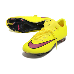 Scarpa da calcio Nike Air Zoom Mercurial Vapor 10 Elite gialla e rosa per terreni compatti FG