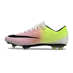 Botas de fútbol Nike Air Zoom Mercurial Vapor 10 Elite FG para terreno firme, color blanco, rojo y amarillo
