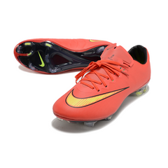 Scarpa da calcio Nike Air Zoom Mercurial Vapor 10 Elite FG rossa e gialla per terreni compatti