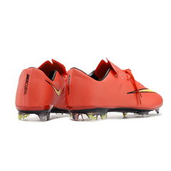 Scarpa da calcio Nike Air Zoom Mercurial Vapor 10 Elite FG rossa e gialla per terreni compatti