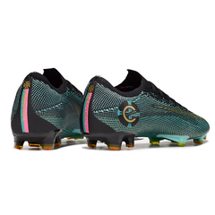Botas de fútbol Nike Zoom Mercurial Vapor 13 Elite FG para terreno firme, color negro y verde