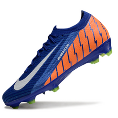 Scarpa da calcio Nike Air Zoom Mercurial Vapor 16 Elite blu e arancione per terreni compatti FG