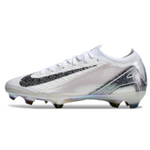 Scarpa da calcio Nike Air Zoom Mercurial Vapor 16 Elite bianca e grigia per terreni compatti FG