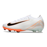 Scarpa da calcio Nike Air Zoom Mercurial Vapor 16 Elite bianca e arancione per terreni compatti FG