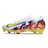 Scarpa da calcio Nike Air Zoom Mercurial Vapor 16 Elite bianca e viola per terreni compatti FG