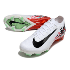 Scarpa da calcio Nike Air Zoom Mercurial Vapor 16 Elite bianca e rossa per terreni compatti FG