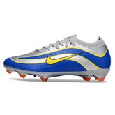 Scarpa da calcio Nike Air Zoom Mercurial Vapor 16 Elite FG grigia e blu per terreni compatti