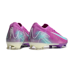 Botas de fútbol Nike Air Zoom Mercurial Vapor 16 Elite FG para terreno firme, color morado y azul claro