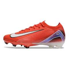 Botas de fútbol Nike Air Zoom Mercurial Vapor 16 Elite rojas y negras para terreno firme (FG).