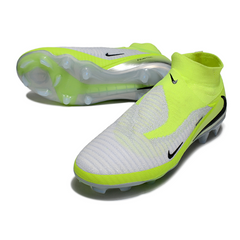 Nike Phantom 6 DF Elite Gray and Light Green Firm Ground FG Football Boot
