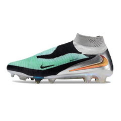 Nike Phantom 6 DF Elite Light Green and Silver Firm Ground FG Football Boot