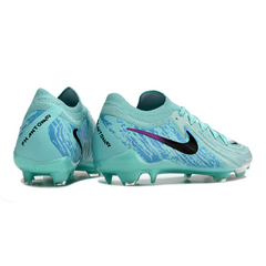 Chuteira Campo Nike Phantom GX2 Elite FG Azul Claro e Preta - VENI Futebol
