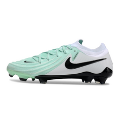 Scarpa da calcio Nike Phantom GX2 Elite FG verde chiaro e bianco per terreni compatti