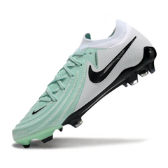 Scarpa da calcio Nike Phantom GX2 Elite FG verde chiaro e bianco per terreni compatti