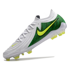 Chuteira Campo Nike Phantom GX2 Elite FG Branca, Verde e Amarela - VENI Futebol
