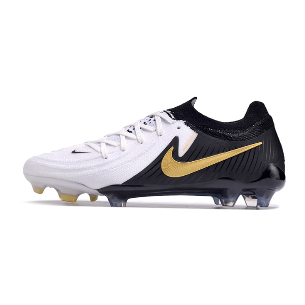 Chuteira Campo Nike Phantom GX2 Elite FG Branca e Preta - VENI Futebol