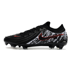 Chuteira Campo Nike Phantom GX2 Elite FG Preta, Branca e Vermelha - VENI Futebol