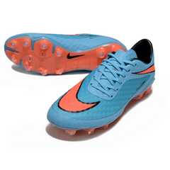 Botas de fútbol Nike Phantom Hypervenom Elite azul claro para terreno firme (FG).