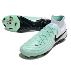 Scarpa da calcio Nike Phantom Luna 2 Elite DF FG verde chiaro e bianco per terreni compatti