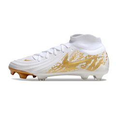 Nike Phantom Luna 2 Elite White and Gold Firm Ground FG Football Boot