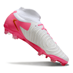 Scarpa da calcio Nike Phantom Luna 2 Elite bianca e rosa per terreni compatti FG
