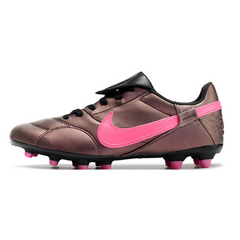 Chuteira Campo Nike Premier 3 FG Bronze e Rosa - VENI Futebol