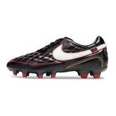 Nike Tiempo R10 Legend Elite Black Red and White Firm Ground FG Football Boot
