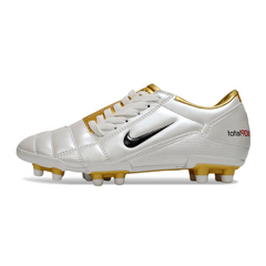 Nike Total 90 III White and Gold Firm Ground FG Football Boot