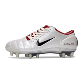 Scarpa da calcio Nike Total 90 III FG bianca e rossa per terreni compatti