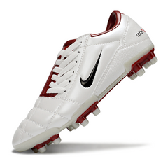 Scarpa da calcio Nike Total 90 III FG bianca e rossa per terreni compatti