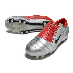 Nike Total 90 III Gray and Red Firm Ground FG Football Boot