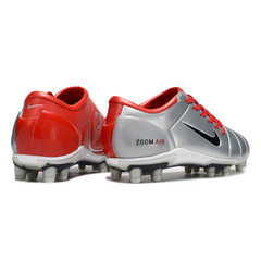 Nike Total 90 III Gray and Red Firm Ground FG Football Boot