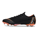 Scarpa da calcio Nike Air Zoom Mercurial Vapor 12 Elite nera e arancione per terreni compatti FG