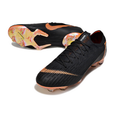 Scarpa da calcio Nike Air Zoom Mercurial Vapor 12 Elite nera e arancione per terreni compatti FG