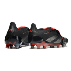 Scarpa da calcio Adidas Predator 30 Elite Tongue nera e rossa per terreni compatti FG