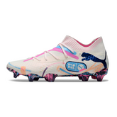 Botas de fútbol Puma Future 7 Volume Up Pack negras y azules para terreno firme (FG).