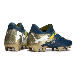 Scarpa da calcio Puma Future 7 Neymar BNA Pack nera e gialla per terreni compatti FG
