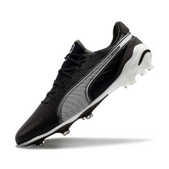 Botas de fútbol Puma King Ultimate Eclipse Pack FG para terreno firme, color negro y gris