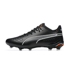 Chuteira Campo Puma King Ultimate FG Preta e Laranja - VENI Futebol