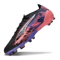 Botas de fútbol Puma Ultra 5 Carbon FG Fórmula 1, color blanco y negro, para terreno firme