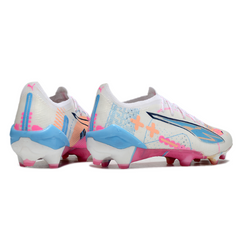 Botas de fútbol Puma Ultra 5 Carbon Volume Up Pack, color negro y plateado, para terreno firme FG