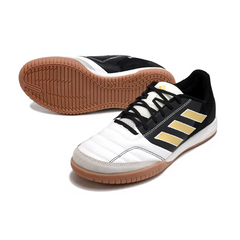 Scarpa da calcio da futsal Adidas Competition Top IC bianca, nera e gialla
