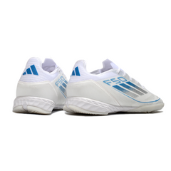 Scarpa da calcio indoor Adidas F50 Elite bianca e blu IC