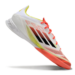 Scarpa da calcio da interno Adidas F50 Elite IC Pure Victory Pack nera e bianca